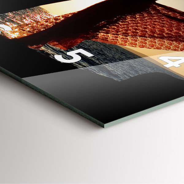 Horloge murale carrée Danse espagnole en mer