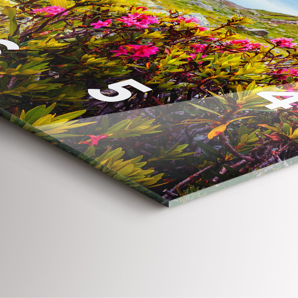 Horloge murale carrée Glacier du Mont Blanc à Chamonix