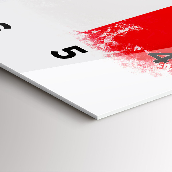 Horloge carrée en verre Drapeau de la France