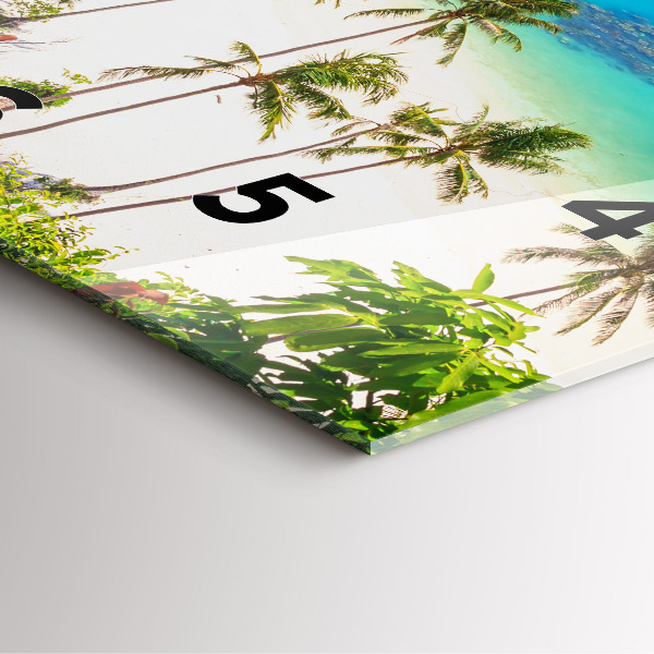 Horloge murale carrée Parc national de Thaïlande