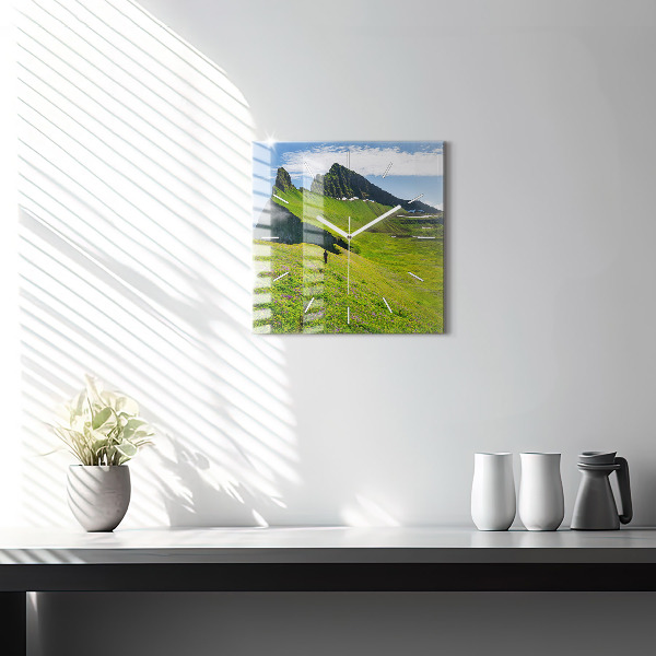 Horloge murale carrée Réserve de Hornstrandir, Islande