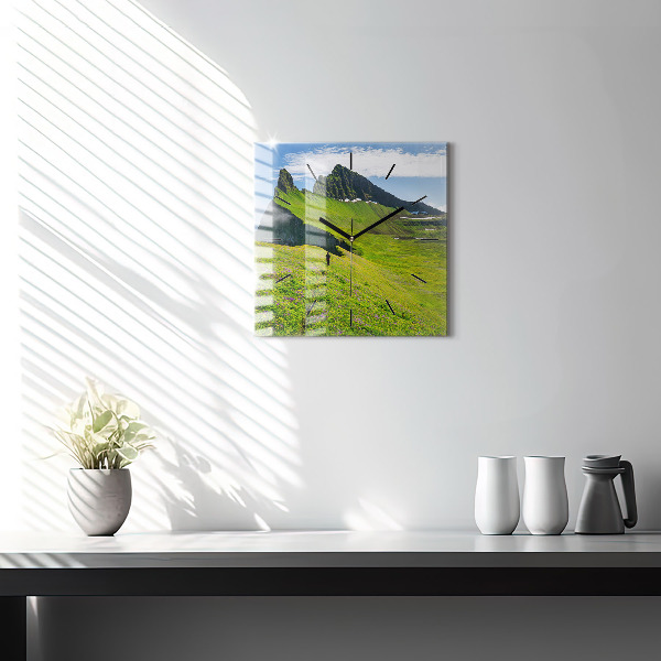 Horloge murale carrée Réserve de Hornstrandir, Islande