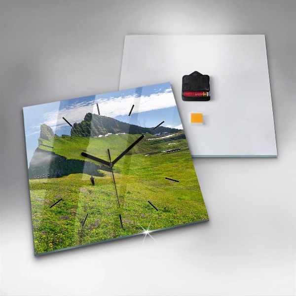 Horloge murale carrée Réserve de Hornstrandir, Islande