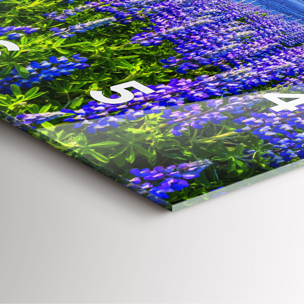 Horloge carrée en verre Vue sur la montagne Islande