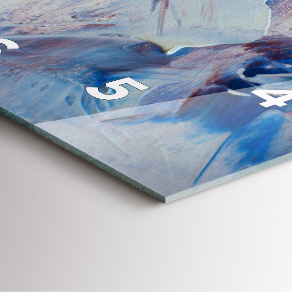 Pendule carrée en verre Texture de peinture abstraite