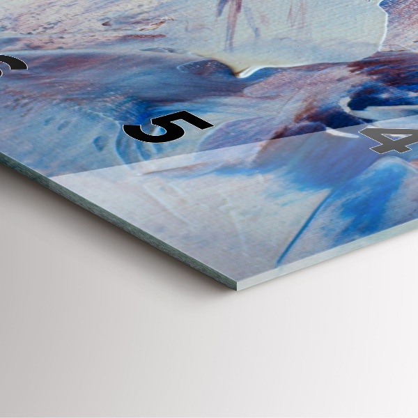 Pendule carrée en verre Texture de peinture abstraite