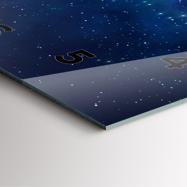 Horloge murale carrée Étoiles du ciel sombre