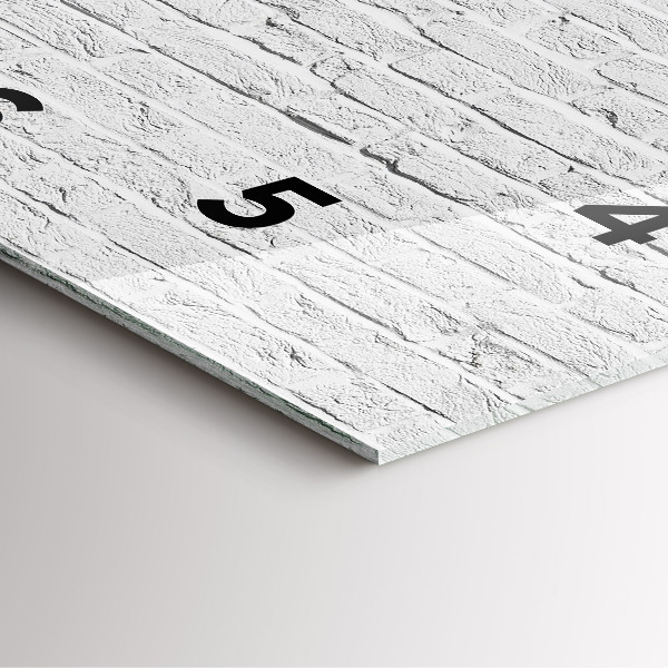 Horloge murale carrée Un mur de briques claires