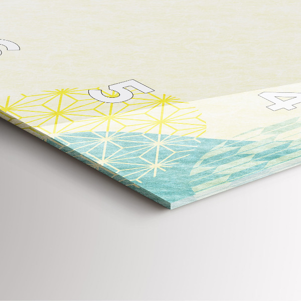 Horloge murale carrée Cadre de modèle