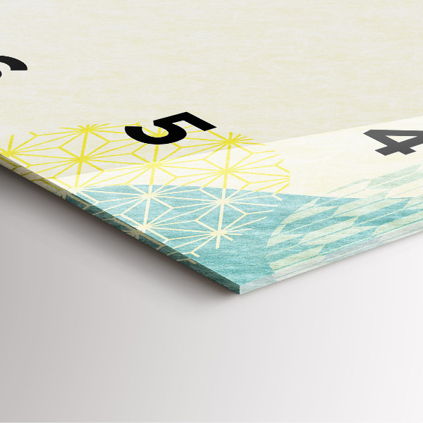 Horloge murale carrée Cadre de modèle