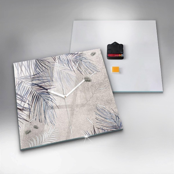 Horloge murale carrée Palme