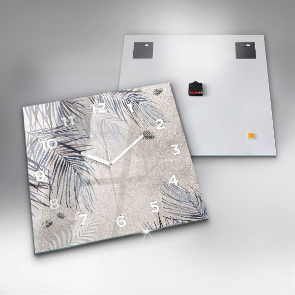 Horloge murale carrée Palme