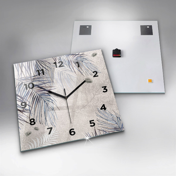 Horloge murale carrée Palme