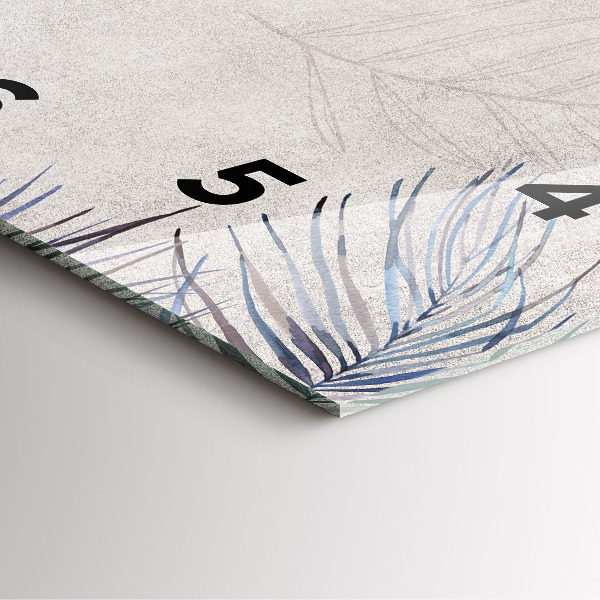 Horloge murale carrée Palme