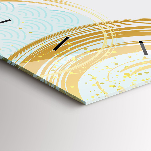 Horloge murale carrée Motif décoratif