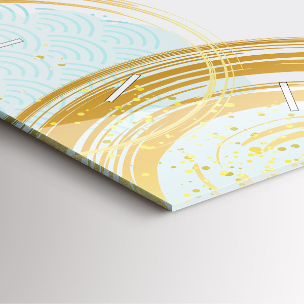 Horloge murale carrée Motif décoratif