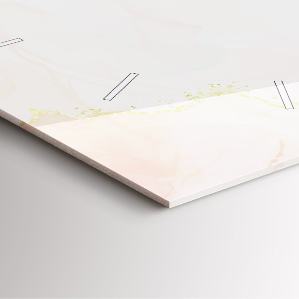 Horloge murale carrée Aquarelle marbrée