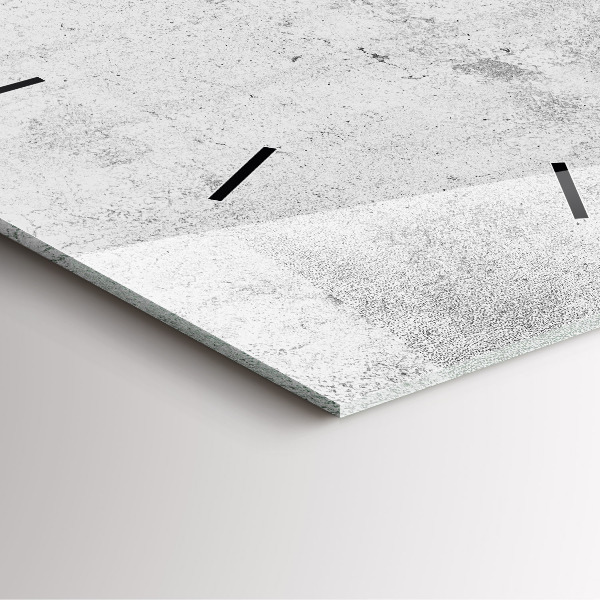 Horloge murale carrée Mur en béton