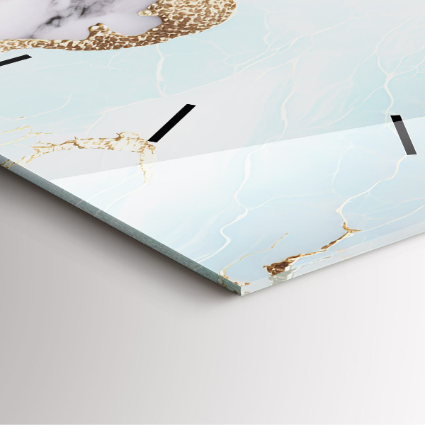 Horloge murale carrée Marbre pastel