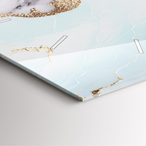 Horloge murale carrée Marbre pastel