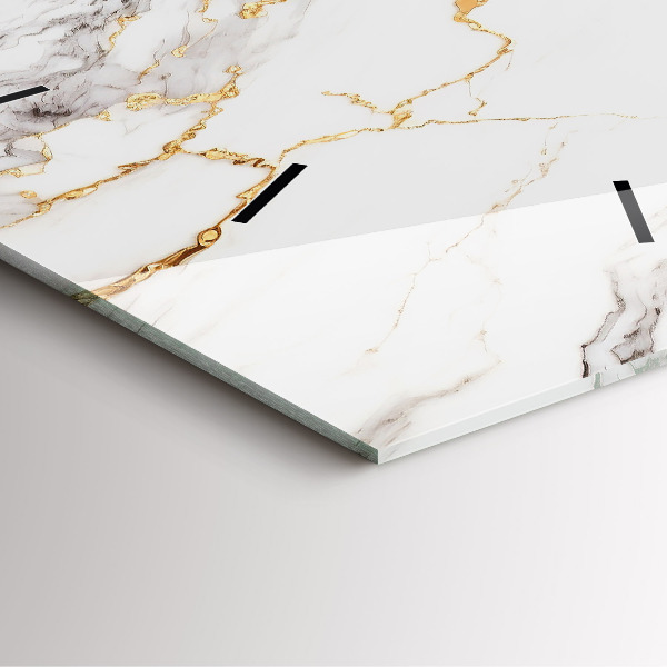 Horloge murale carrée Marbre décoratif