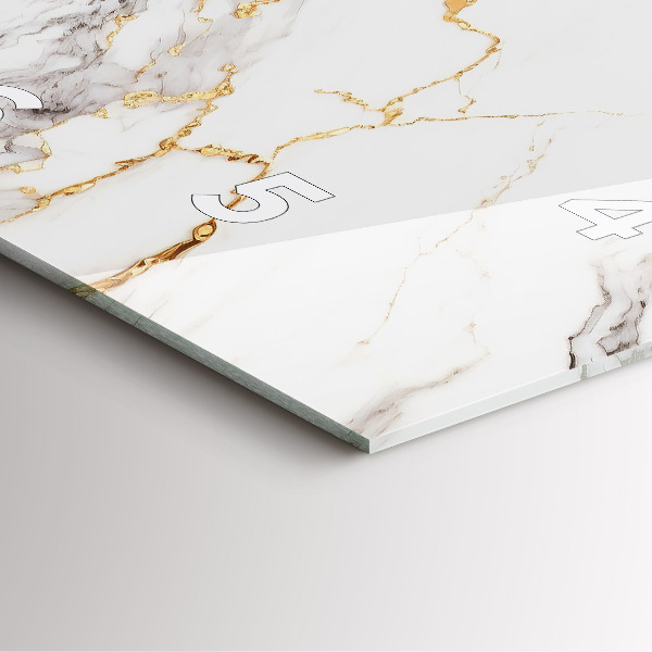 Horloge murale carrée Marbre décoratif