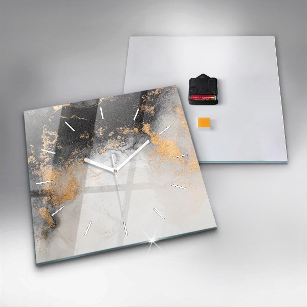 Horloge murale carrée Marbre artistique