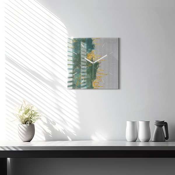 Horloge murale carrée Motif décoratif