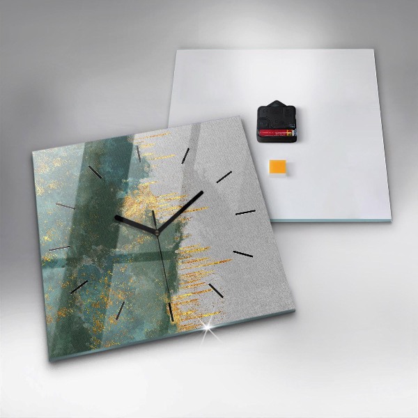 Horloge murale carrée Motif décoratif