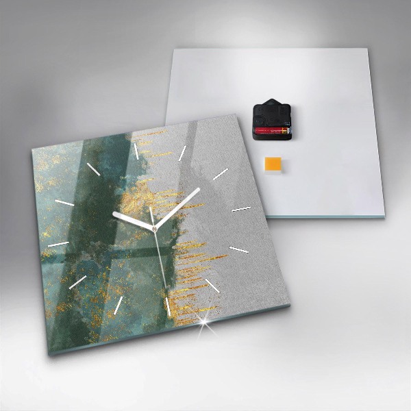 Horloge murale carrée Motif décoratif