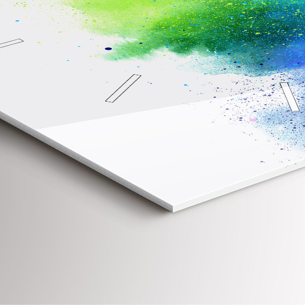 Horloge murale carrée Arc-en-ciel abstrait