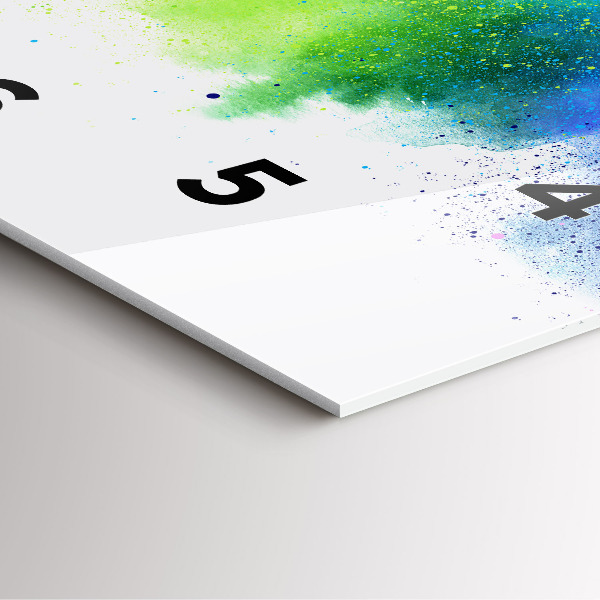 Horloge murale carrée Arc-en-ciel abstrait