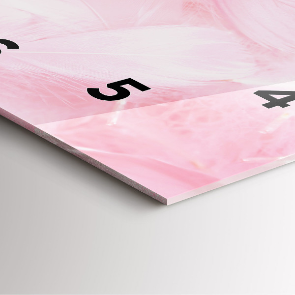 Horloge murale carrée Plumes – abstrait