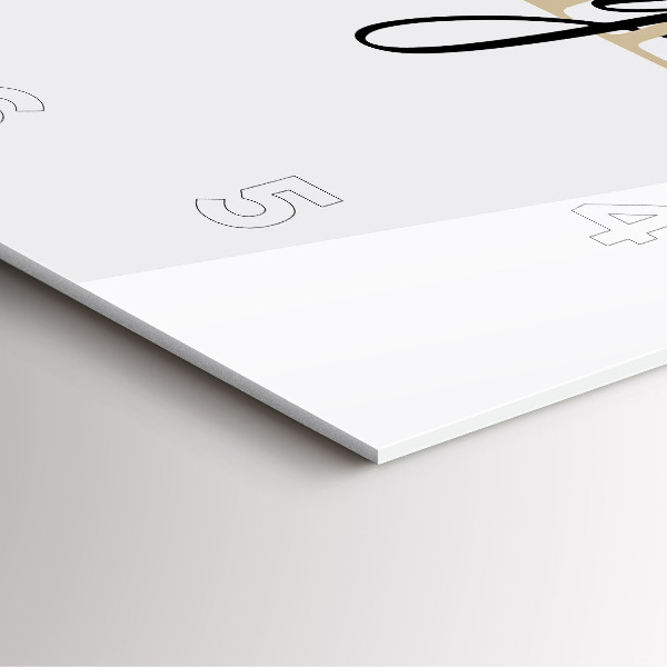 Horloge murale carrée Inscription familiale