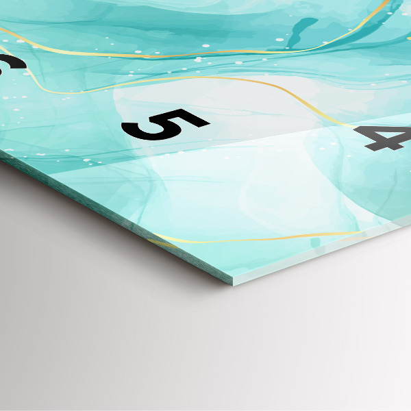 Horloge murale carrée Marbre abstrait