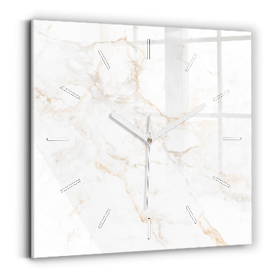 Horloge murale carrée Marbre élégant