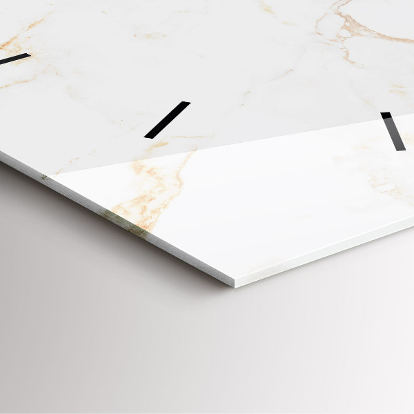 Horloge murale carrée Marbre élégant