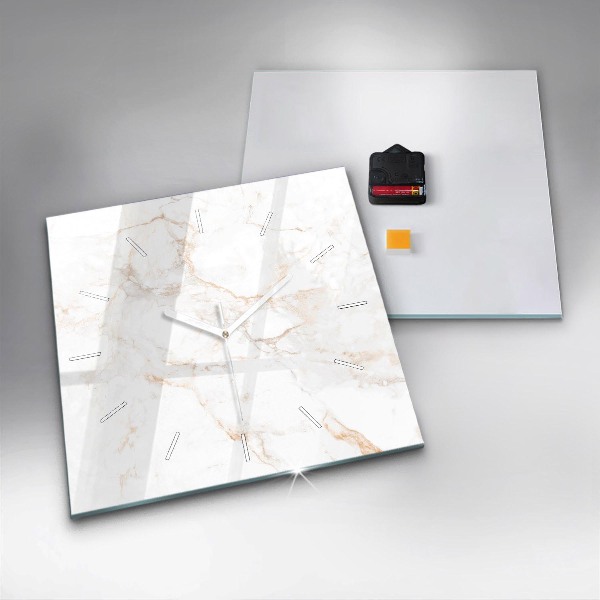 Horloge murale carrée Marbre élégant