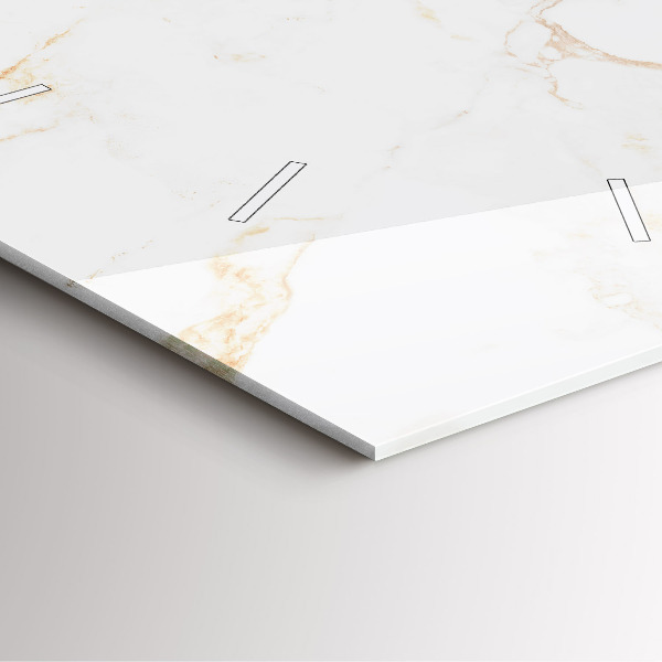 Horloge murale carrée Marbre élégant