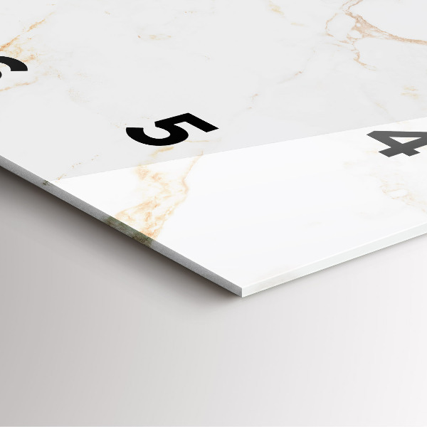 Horloge murale carrée Marbre élégant