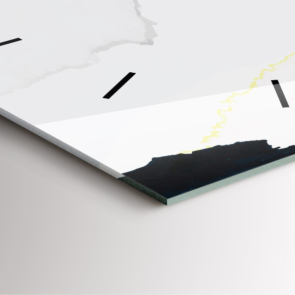 Horloge murale carrée 'Taches d''abstraction'