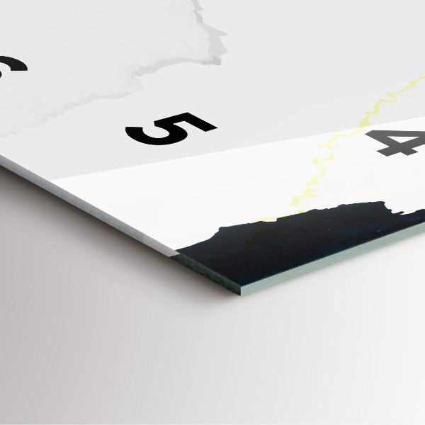 Horloge murale carrée 'Taches d''abstraction'