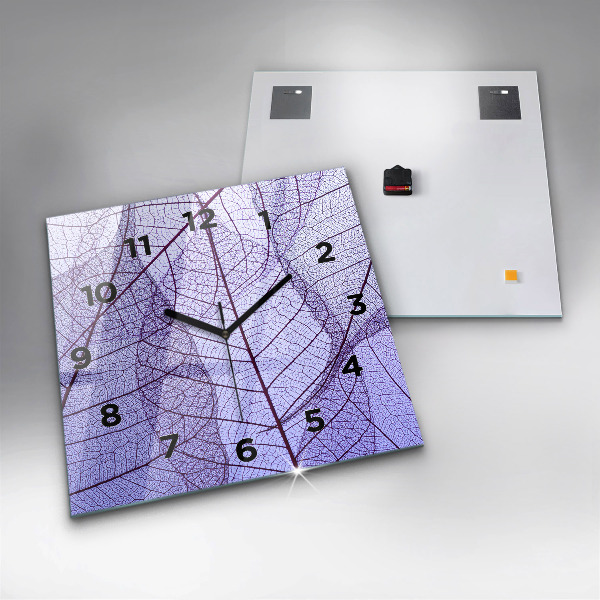 Horloge murale carrée Feuilles – nature