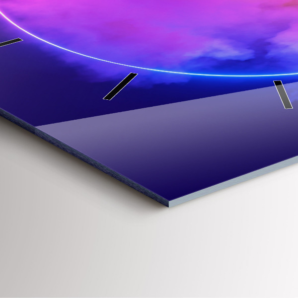 Horloge murale carrée Résumé de fumée 3D