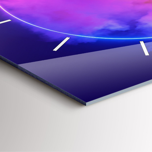 Horloge murale carrée Résumé de fumée 3D