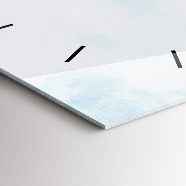 Horloge murale carrée Croquis de plantes