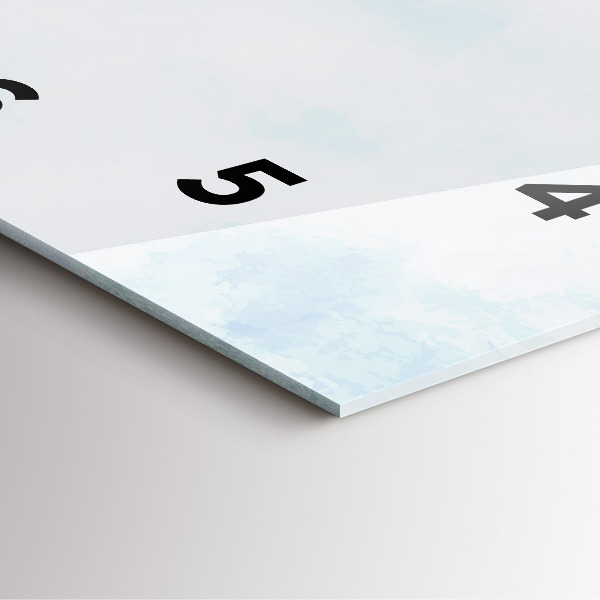 Horloge murale carrée Croquis de plantes