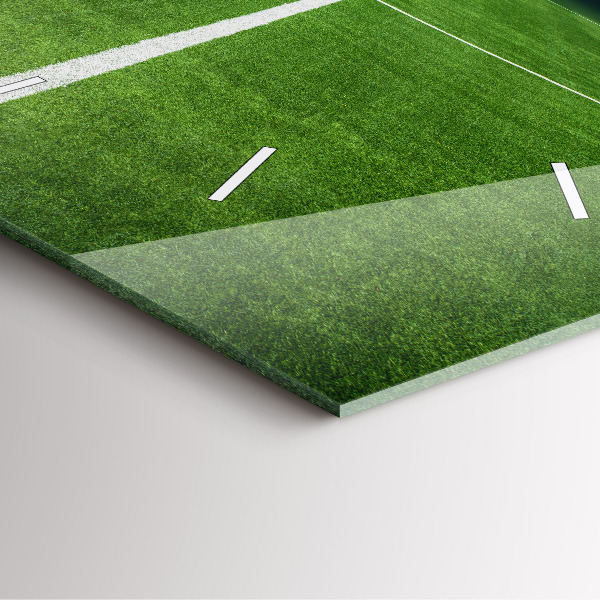 Horloge murale carrée terrain de football