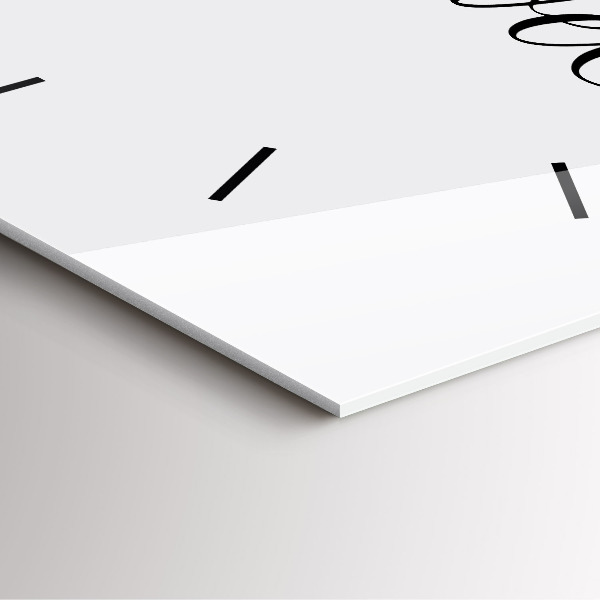 Horloge murale carrée 'L''inscription Voyage'