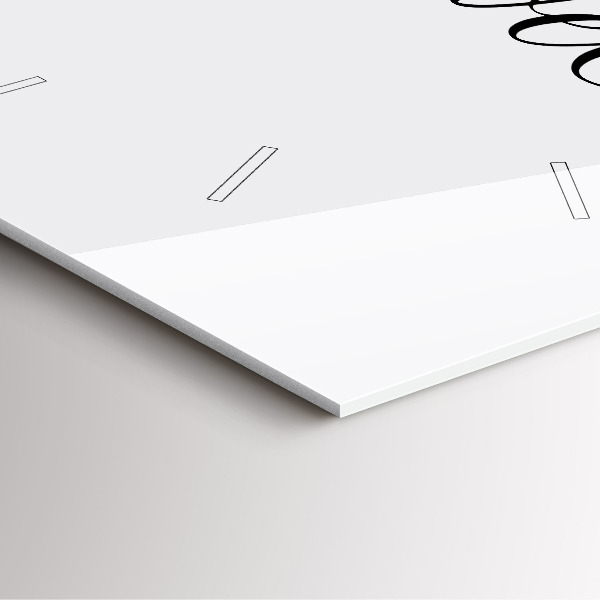 Horloge murale carrée 'L''inscription Voyage'